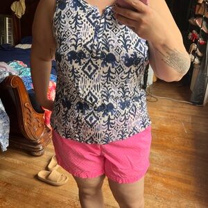 Lilly Pulitzer Larissah Top in Tons of Fun Sz M